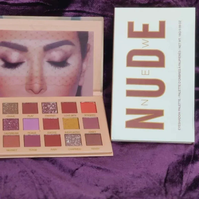 18 Colors Nude Eyeshadow Palette available