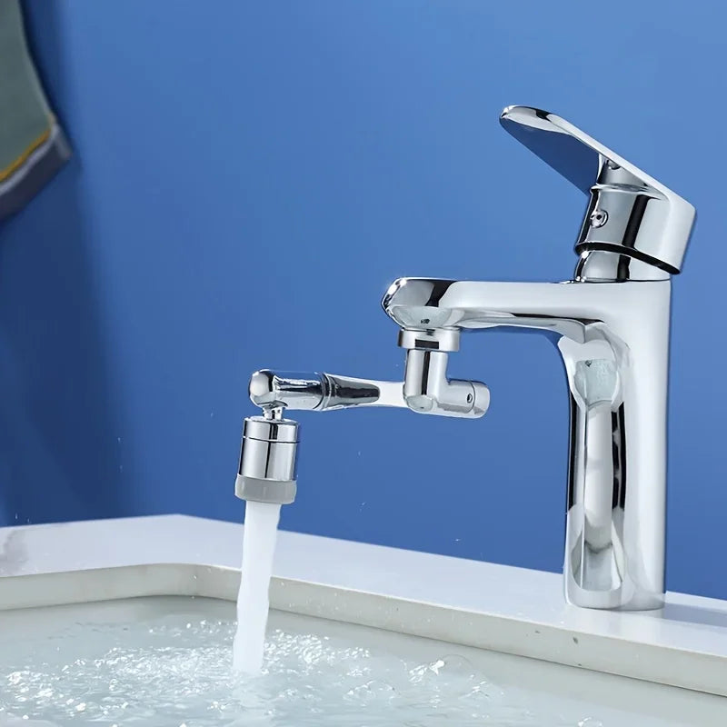 Stainless Steel Faucet with 1440° Rotation Splash-Proof Design