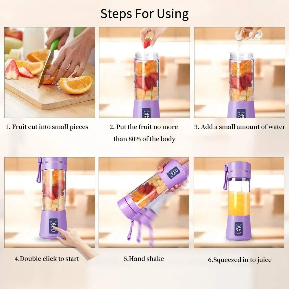 Rechargeable Portable Mini Juicer Blender