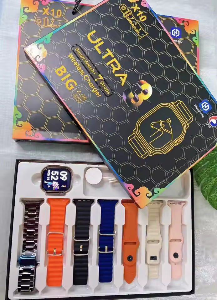 DT 900 7 in 1 Strap Ultra 9 Smart Watch