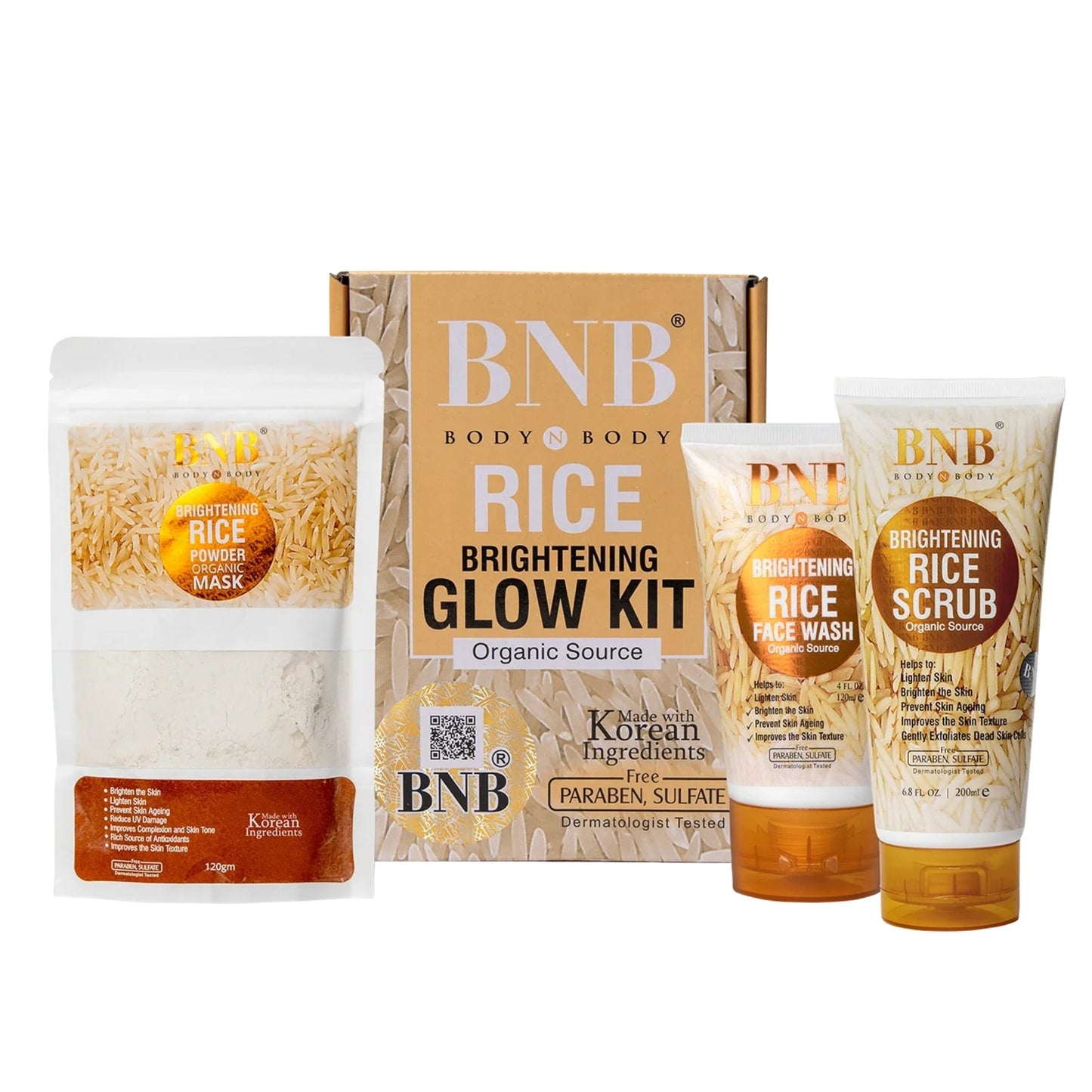 BNB Rice Extract Bright | 3-in-1 Whitening