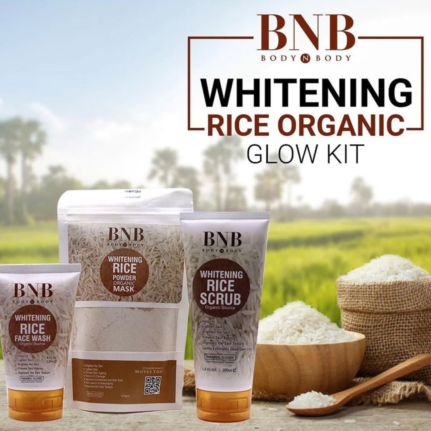 BNB Rice Extract Bright | 3-in-1 Whitening