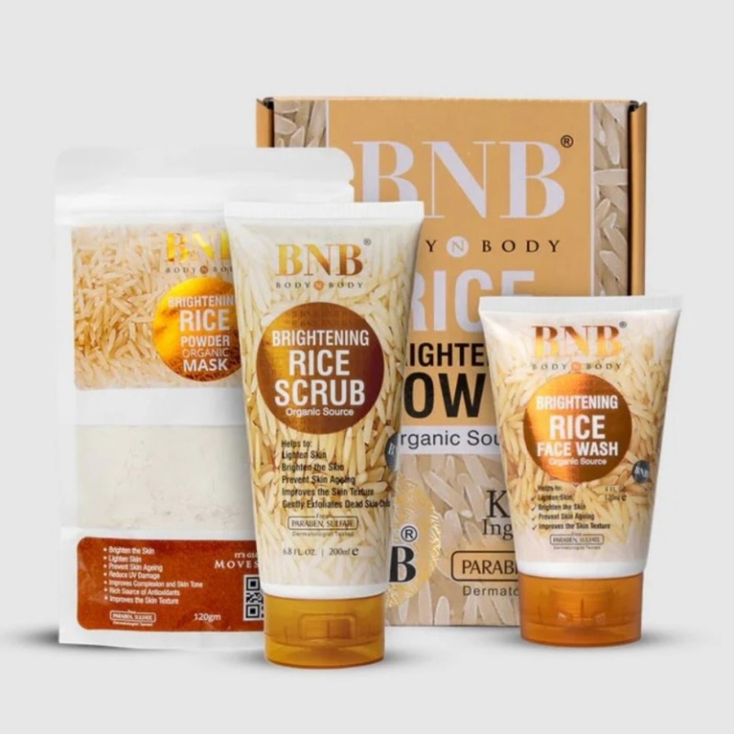 BNB Rice Extract Bright | 3-in-1 Whitening