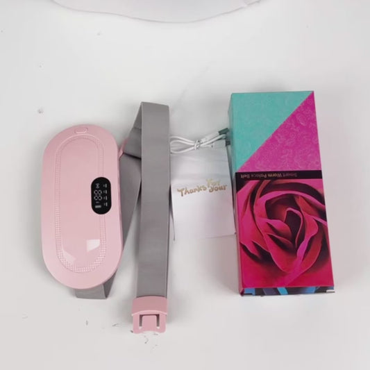 Digital Period Heating Pad & Vibrating Belt 4 Massage Modes
