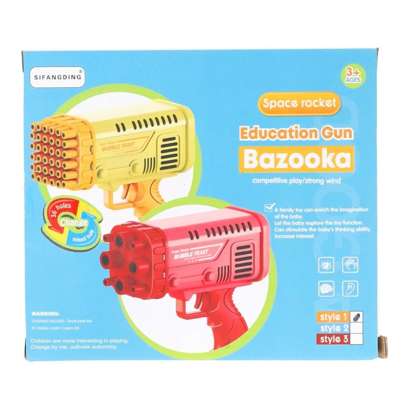 Bazooka Bubble Water Gun Rechargeable Bubble Blaster Toy