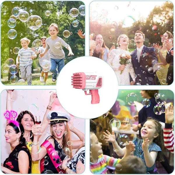 Bazooka Bubble Water Gun Rechargeable Bubble Blaster Toy