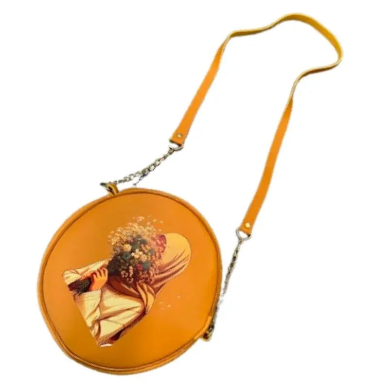 Round Retro Crossbody Handbag
