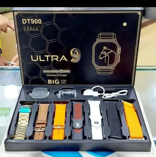 DT 900 7 in 1 Strap Ultra 9 Smart Watch